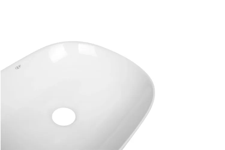 AQUARIUS Умивальник накладний, прямокутний 470x380 мм. без донного клапану, White зображення 2