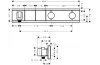 Термостат прихованого монтажу RainSelect на 2 клавіші Chrome (15355000) image 2