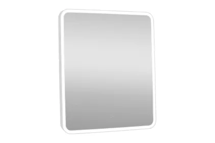Дзеркало DONATO white 60х70 sensor, з підсвіткою, прямокутне, в сталевій рамі