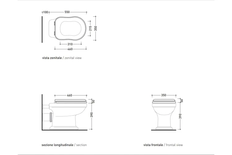 EFI Сидіння для унітазу SoftClosing NERO, петлі золоті (23/ОRNER) image 4