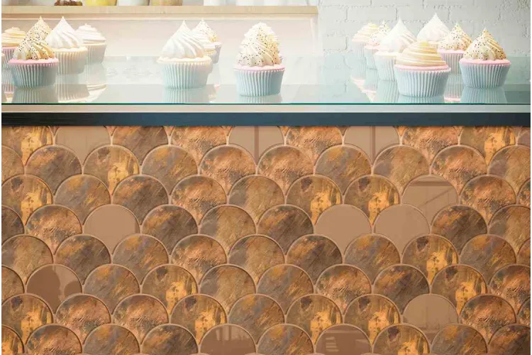 G143 DROP COPPER BRUSHED 29.6x29.5 (мозаїка) image 2