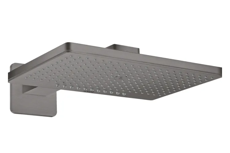 Верхній душ Axor 460х300 2jet з тримачем softcube, Brushed Black Chrome (35275340) image 1