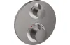 Термостат прихованого монтажу Ecostat S, запірно-перемикаючий вентиль, 2-ох режимний (15758340) Brushed Black Chrome image 1