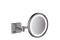 AddStoris Дзеркало для гоління з LED освітленням, Brushed Black Chrome  (41790340)