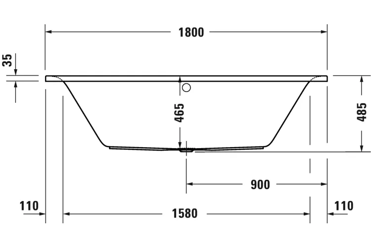 D-NEO Ванна 180x80 см акрилова DUO (700476000000000) image 4