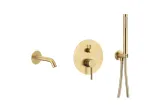 Змішувач для ванни з душ. комплектом,прихов.монтаж MOZA gold 5039-401-31