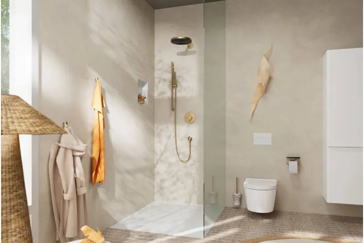 Термостат прихованого монтажу ShowerSelect Comfort S на 2 функції, Brushed Bronze (15554140) image 2