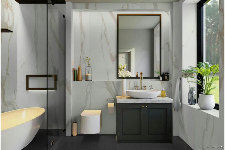 ELEMENTS LUX CALACATTA GOLD SILKY RT 120х278 (K8A2) (плитка для підлоги і стін) image 2