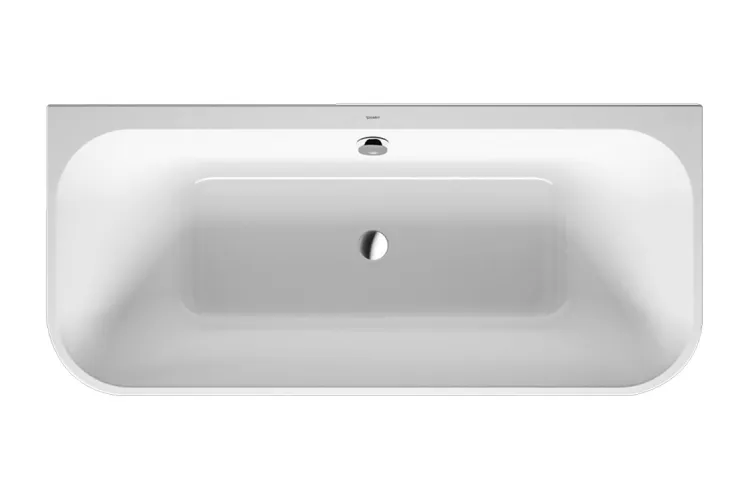 HAPPY D.2 Ванна пристінна двостороння 180x80 см з ніжками та панеллю, акрил (700318000000000) image 1