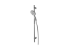 PURE LINE Душовий комплект (душова рейка з тримачем + ручний душ + шланг 175 см) хромований (100215387) image 1