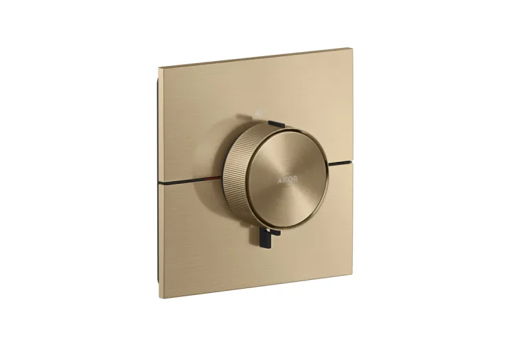 Термостат прихованого монтажу ShowerSelect ID Square HighFlow, Brushed Bronze (36774140) зображення 1