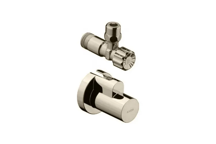 Кран кутовий Axor G 1/2"х3/8 з декоративною накладкою Brushed Nickel 51307820 зображення 1