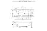 Ванна акрилова INSPIRO 170х70 Ліва (соло) без ніг