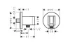 Шлангове під'єднання FixFit Porter S з тримачем, Stainless Steel Optic (26888800) image 2