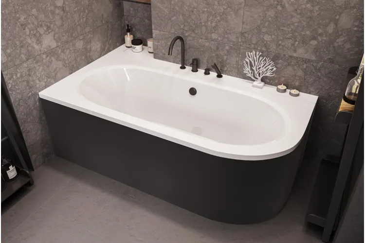 Обудова до ванни AVITA 160х75 Ліва/Права чорний мат image 2