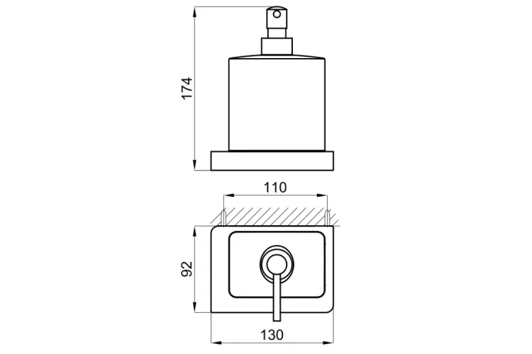 LOUNGE, Дозатор рідкого мила підвісний, copper (100213385)  зображення 4