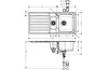 Кухонна мийка S4111-F540 на стільницю 1075х505 з сифоном (43342800) Stainless Steel image 2