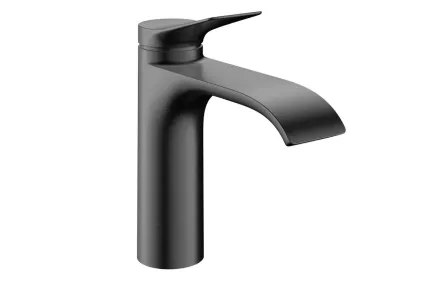 Змішувач Vivenis 110 CoolStart для умивальника з д/к pop-up, Brushed Black Chrome (75023340)