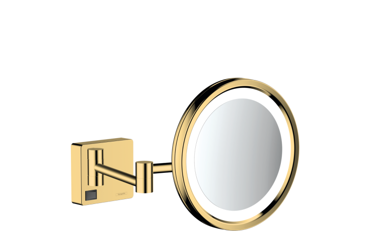 AddStoris Дзеркало для гоління з LED освітленням Polished Gold Optic (41790990) зображення 1