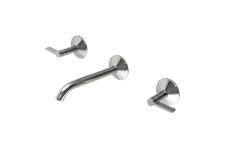LIGNAGE, Змішувач для умивальника на 3 отвори, настінний, chrome (100379598) зображення 1