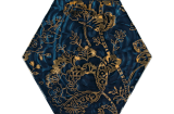 URBAN COLOURS BLUE INSERTO SZKLANE HEKSAGON C 19.8х17.1 декор (плитка настінна)
