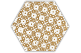SHINY LINES GOLD HEKSAGON INSERTO D 19.8X17.1 (декор для стін та підлоги)