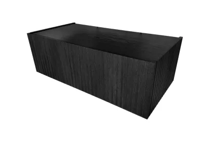 Тумба SMILE 100x32.6x49 підвісна з рифленням з 3-х сторін, ROBLE CARBON (700034004)