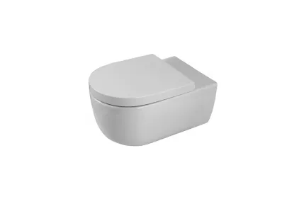 ACRO COMPACT, Унітаз підвісний 55 см, Rimless з кріпленням, white (100376926)