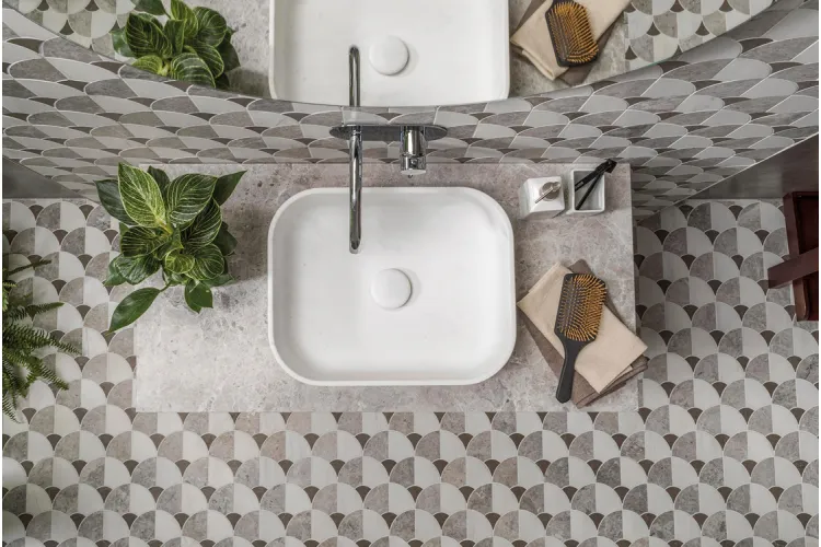 G148 FIGURE SHELL DARK 29,9X29,7 (мозаїка) зображення 3