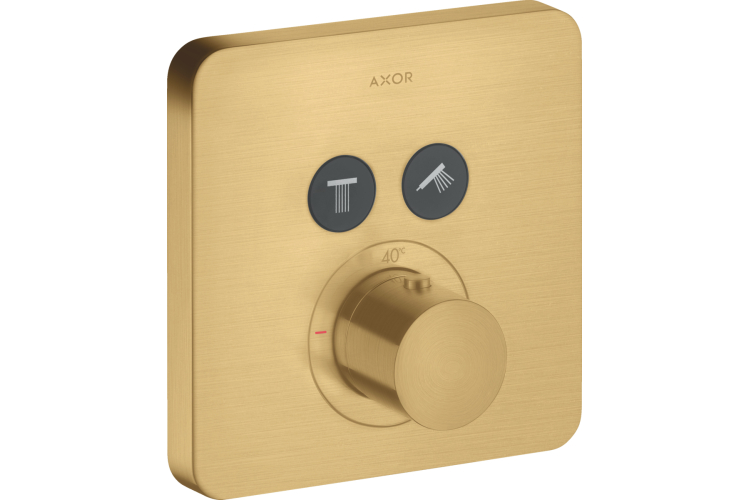 Термостат для двох споживачів Axor ShowerSelect прихованого монтажу Brushed Gold Optic 36707250