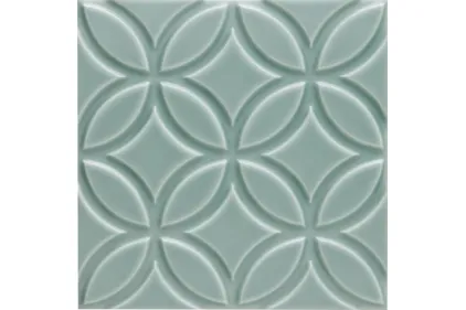 ADNE4147 NERI RELIEVE BOTANICAL SEA GREEN 15x15 декор (плитка настінна)