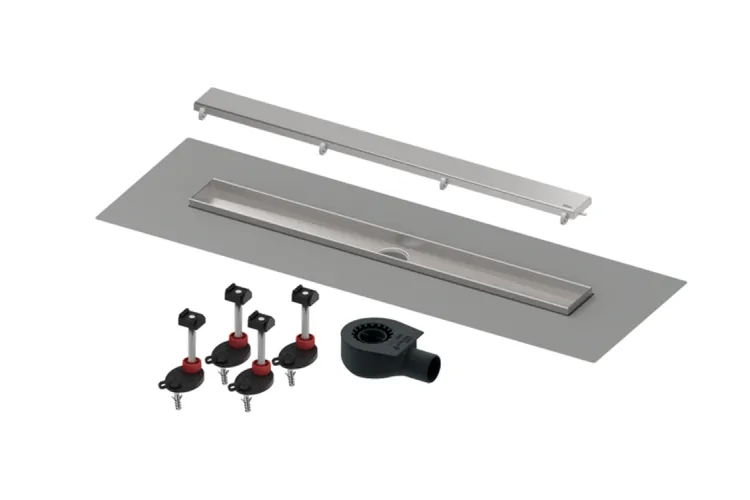 TECEdrainline Комплект душ.каналу з дизайн.решіткою «steel II», нерж.сталь матова 700мм (640726) зображення 1