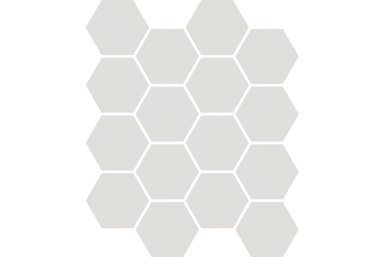 UNIWERSALNA MOZAIKA PRASOWANA HEKSAGON GRYS 22х25.5 (мозаїка) зображення 1