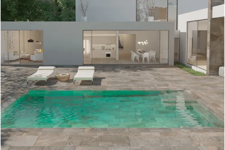 PIETRO GREY ANTI-SLIP 48,8x97,9x1 A.50M (протиковзка плитка для басейну) зображення 4