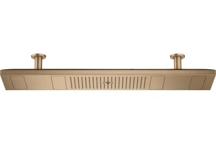 Верхній душ Axor ShowerHeaven 1200х300 4jet з підсвіткою 3500 K, Brushed Bronze (10628140)