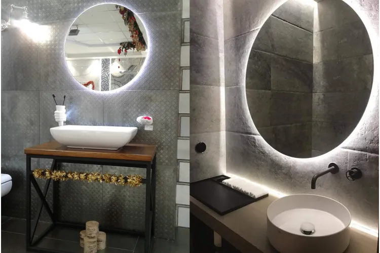 Дзеркало "AMATO круг" 700х700 (4D-V87-W1udlr-F0) зображення 3