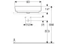 Умивальник на стільницю VARIFORM прямокутний, з поличкою для отвору під змішувач, з переливом 60 см (500.780.01.2) зображення 5