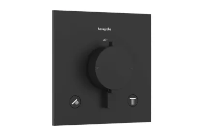 Термостат прихованого монтажу Ecostat Comfort E на 2 функції Matt Black (33711670)