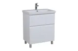 Тумба ЕЛІТ 70 см з умивальником Еліт, білий мат (підлогова)