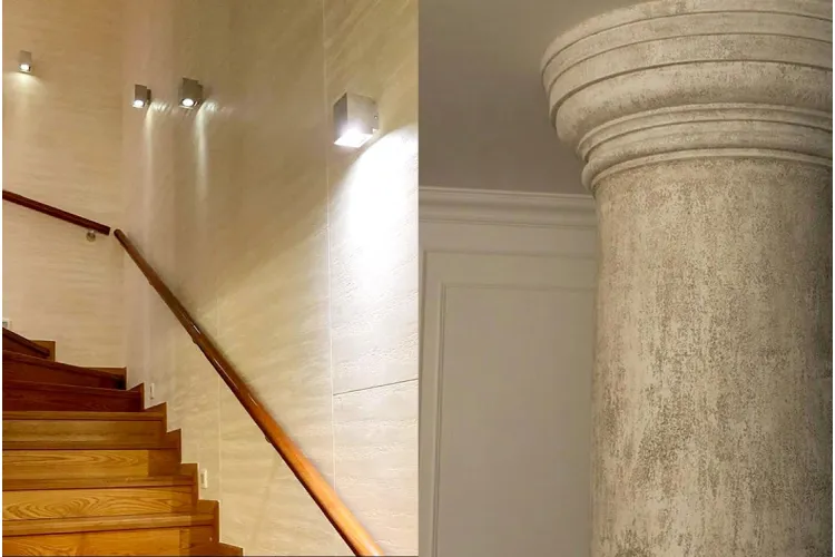 2W005 Декоративна штукатурка Travertino Polvere Giallo зображення 4