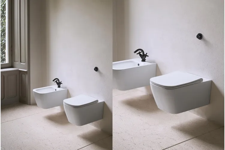 Унітаз підвісний NUBES з сидінням дюропласт slim, s/c,з кріпленням, глянцевий білий image 4