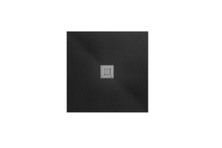 SLATE Піддон душовий квадратний 90x90, 3h, чорний (100293428) зображення 1