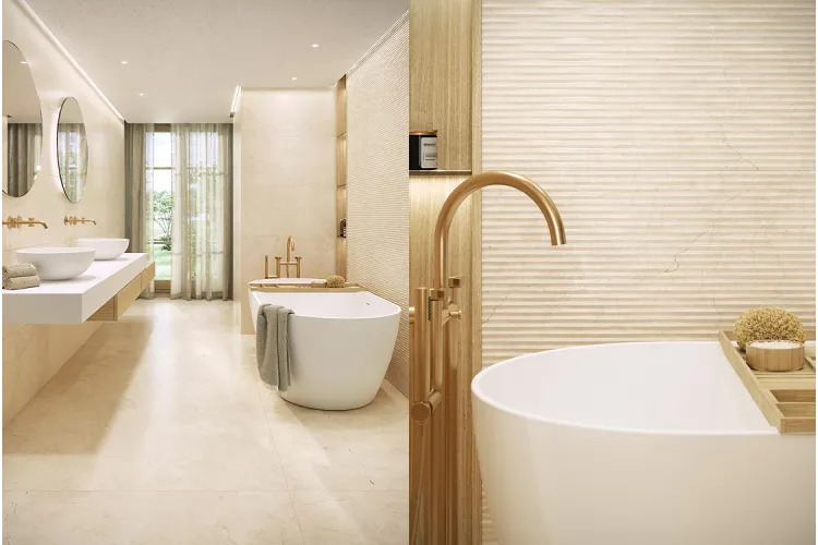 G274 VIA MARMOL CREMA BONE 45x120 декор (плитка настінна) зображення 3