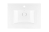 ALBATROS Умивальник врізний, прямокутний 600x460 мм, White зображення 2