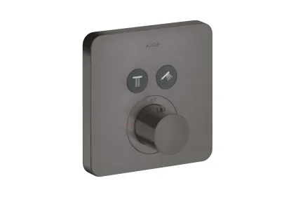 Термостат для 2-х споживачів Axor ShowerSelect прихований монтаж Brushed Black Chrome 36707340