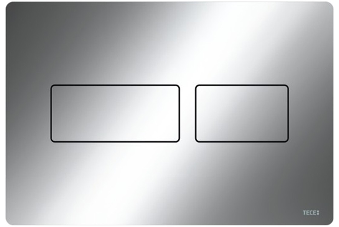 【N】 Панель змиву TECEsolid з двома клавішами хромована глянцева