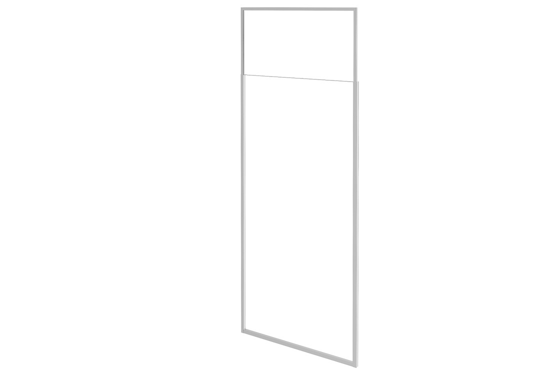 Кабіна walk in ICON 100x200-280 скло прозоре, профіль хром - купити у ...